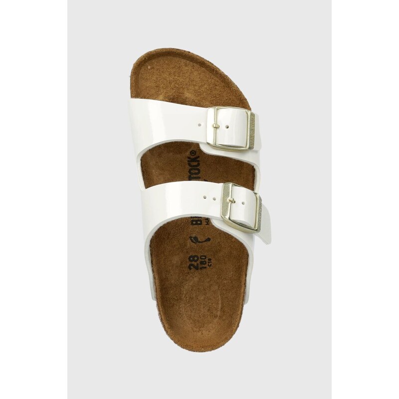 Dětské pantofle Birkenstock Arizona Kids BF bílá barva