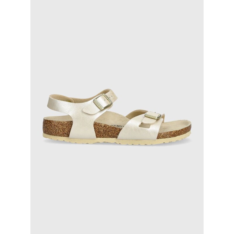 Dětské sandály Birkenstock Rio Kids BF béžová barva