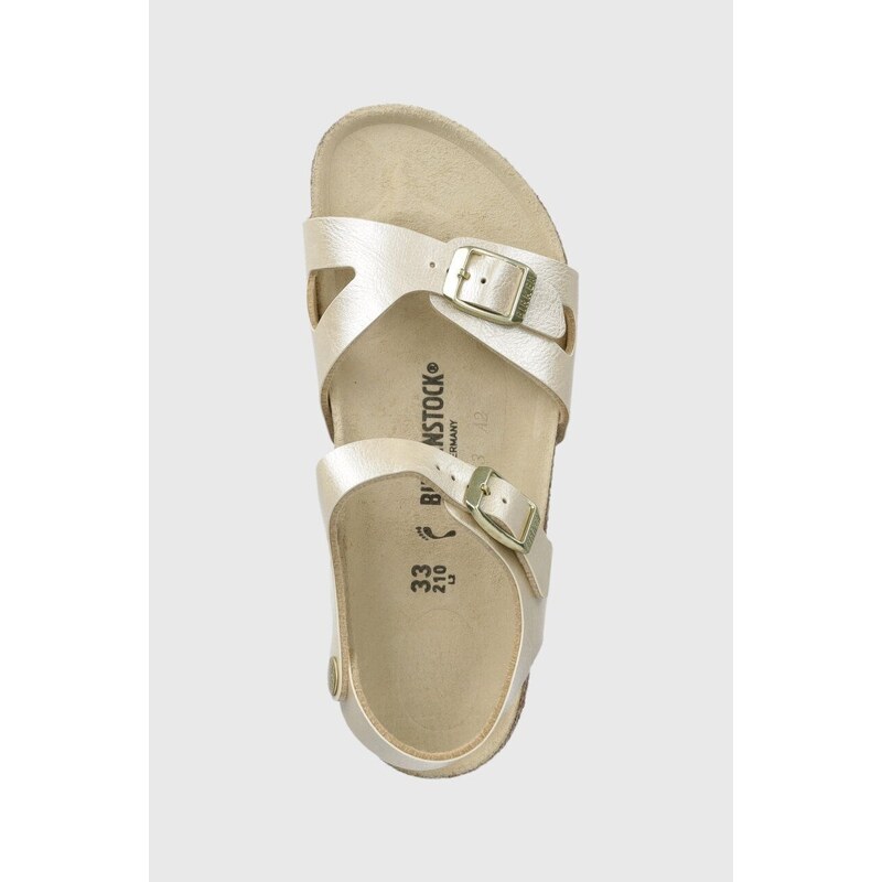 Dětské sandály Birkenstock Rio Kids BF béžová barva