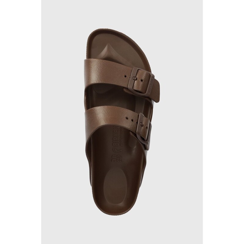 Pantofle Birkenstock Arizona EVA dámské, hnědá barva, 1027402