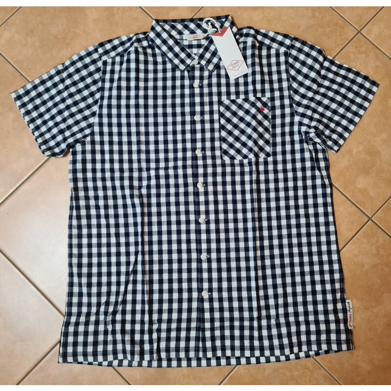 Lee Cooper Gingham košile pánská s krátkým rukávem