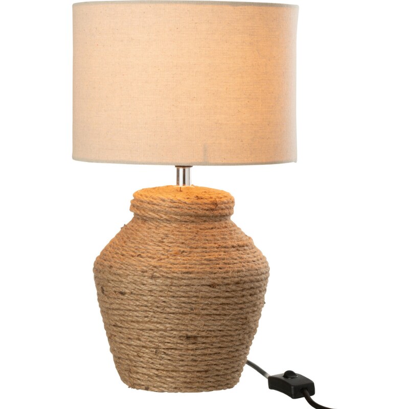Béžová stolní lampa J-line Elmo 38 cm