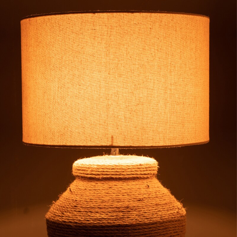 Béžová stolní lampa J-line Elmo 62 cm