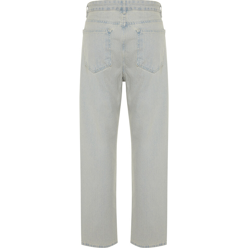 Trendyol Blue 90's Straight Fit Jeans Denim Trousers