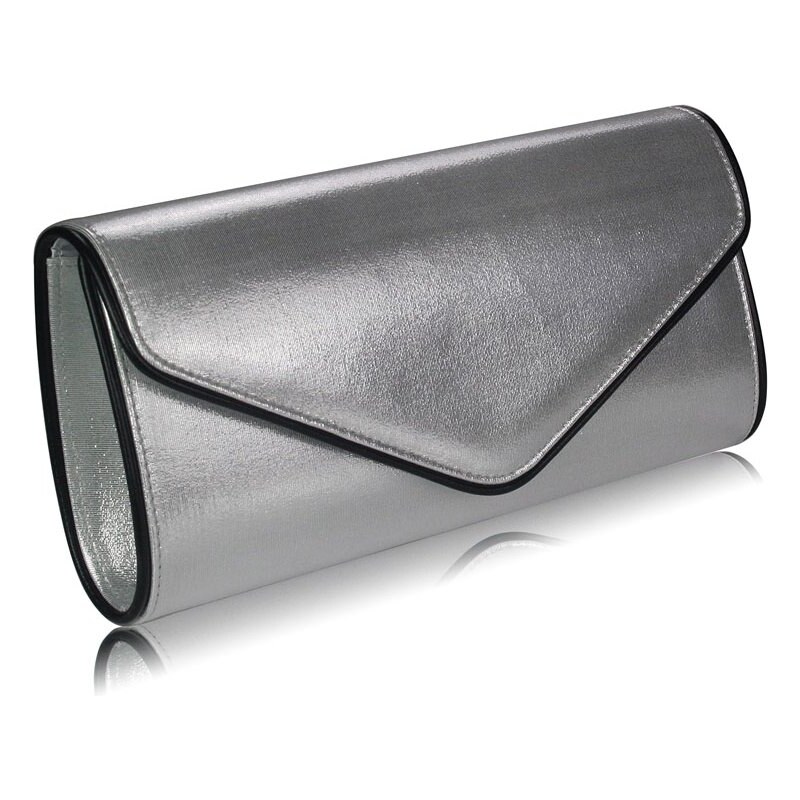 LS Fashion společenská kabelka LS0282 stříbrná