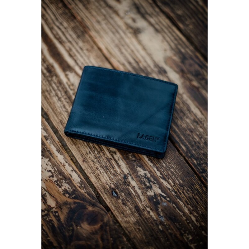 Lagen Pánská kožená peněženka LG-22111 šedá