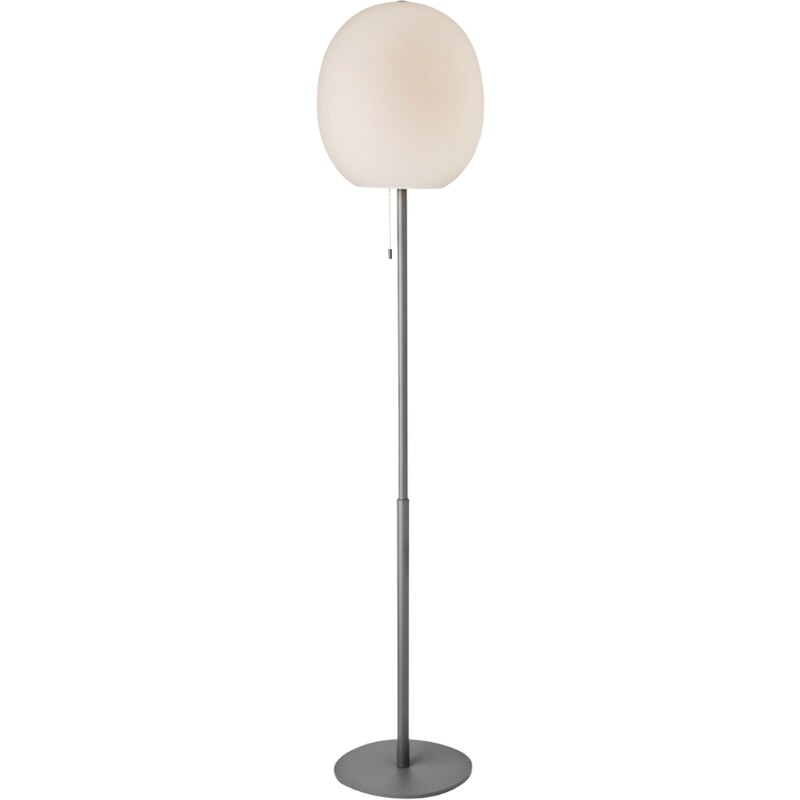 Stříbrná kovová stojací lampa Halo Design Wrong 150 cm