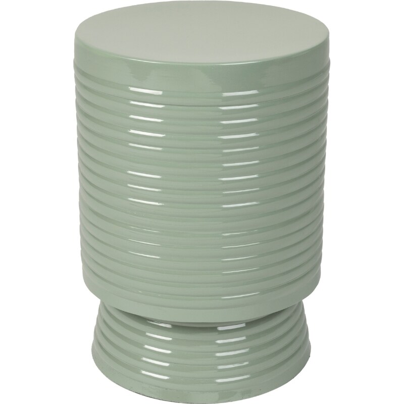 White Label Zelený kovový odkládací stolek WLL SVEN 25 cm