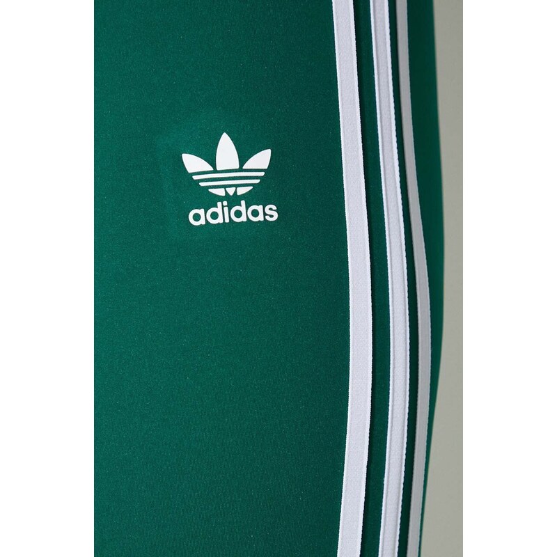 Tepláky adidas Originals Flared zelená barva, s aplikací, IN6320