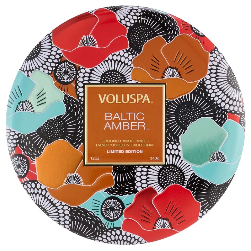 Voluspa – XXV limitovaná edice svíčka Baltic Amber (Baltská ambra), 340 g