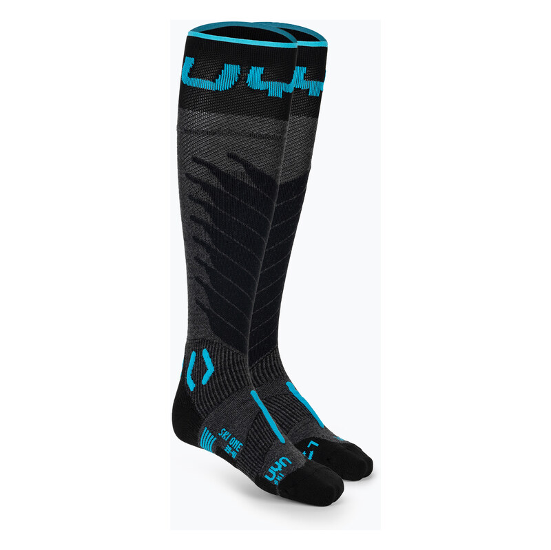 Pánské lyžařské ponožky UYN Ski One Merino anthracite/turquoise 118431980