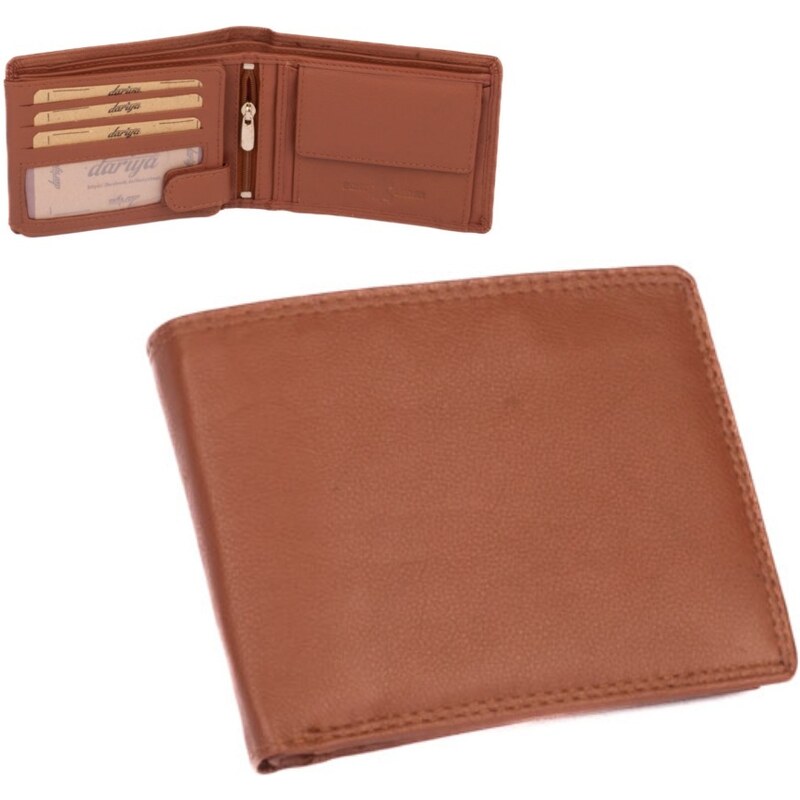 Dariya bags Kožená peněženka hnědá pánská