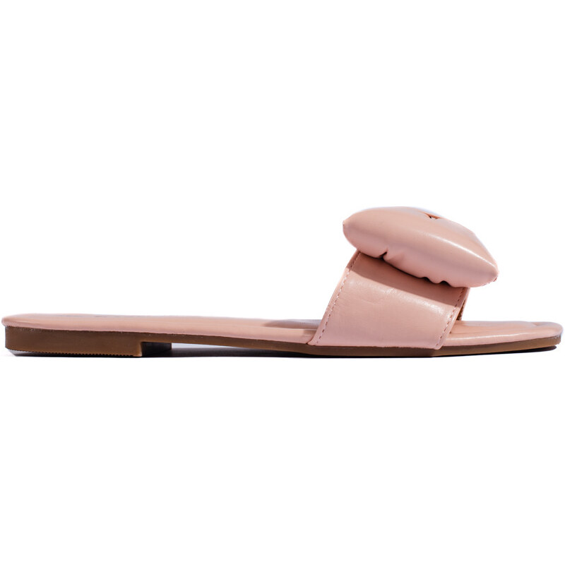 Shelvt SEASTAR PINK FLIP-FLOPS WITH BOW