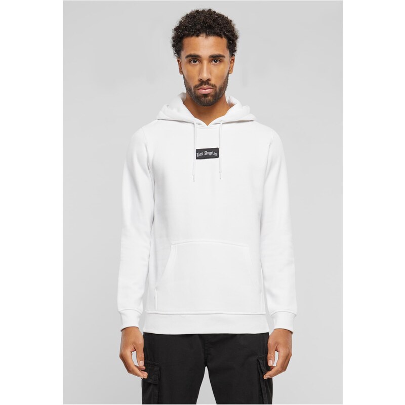 Mister Tee Pánská mMikina LA Sketch Patch Hoody - bílá