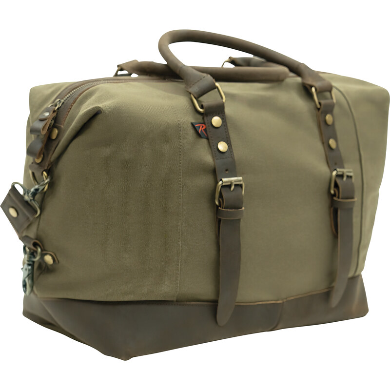 ROTHCO Cestovní taška Vintage Carry-On plátěná zelená 30 L