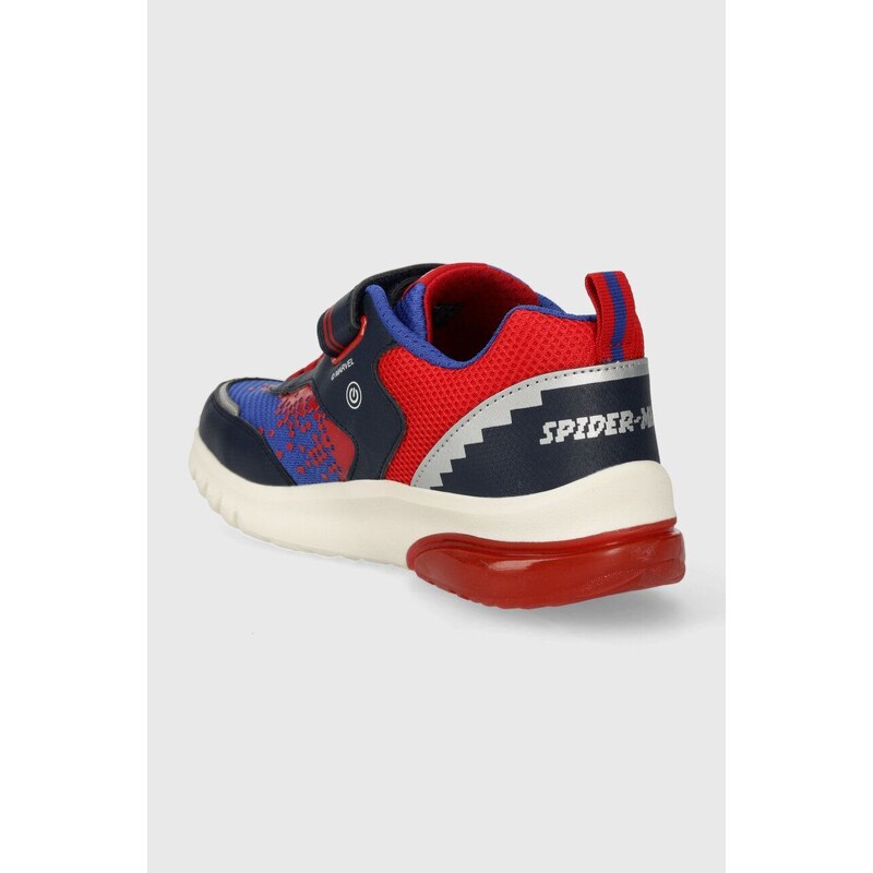 Dětské sneakers boty Geox x Marvel, CIBERDRON červená barva