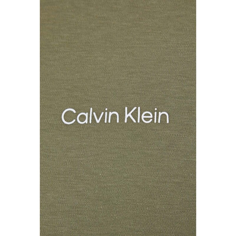 Bavlněné tričko Calvin Klein oranžová barva