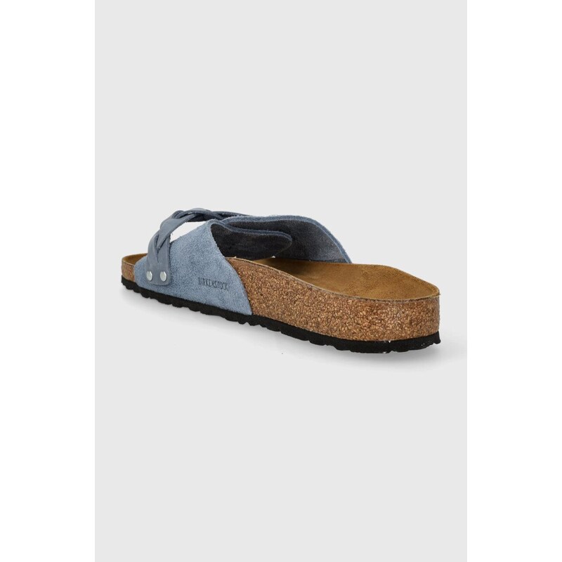 Semišové pantofle Birkenstock Oita Braided dámské, 1026629