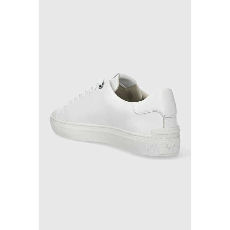 Kožené sneakers boty Pepe Jeans PMS00007 bílá barva, CAMDEN BASIC M