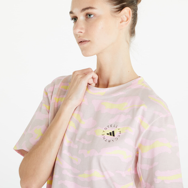 adidas Performance Dámské tričko adidas x Stella McCartney T-Shirt New Rose/ Yellow/ True Pink