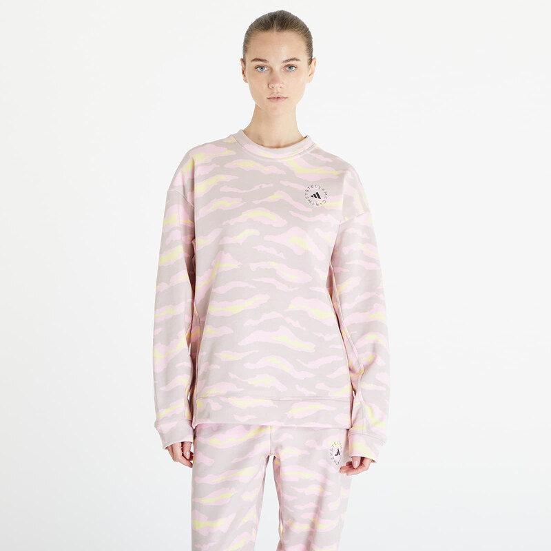 adidas Performance Dámská mikina adidas x Stella McCartney Sweatshirt New Rose/ Yellow/ True Pink