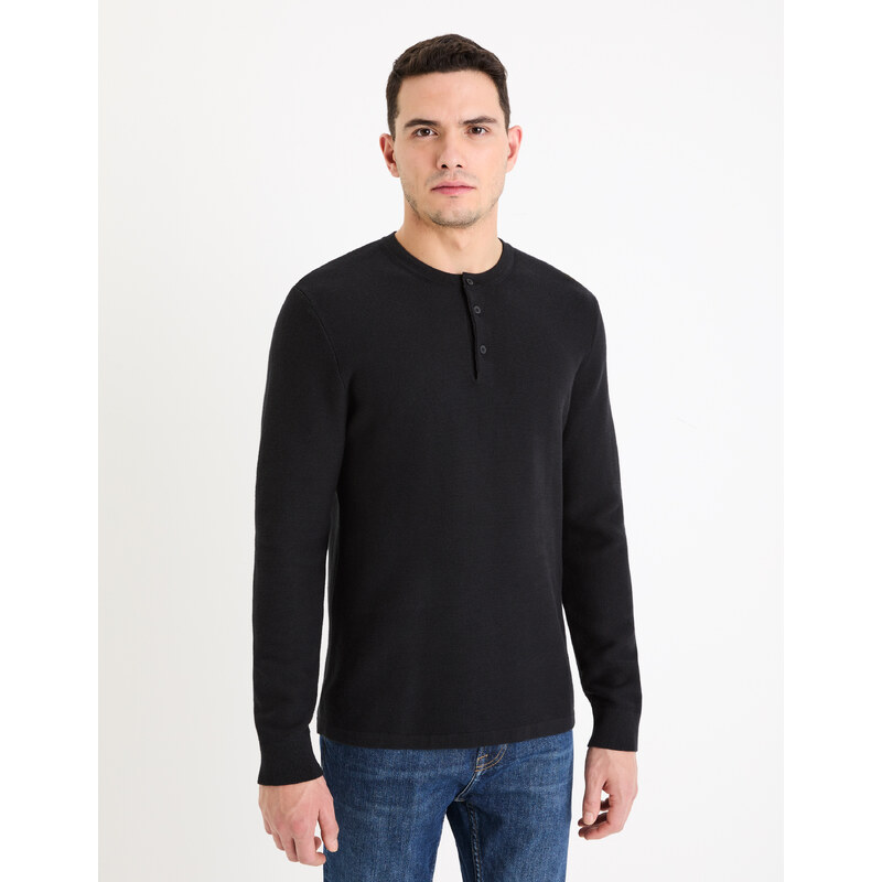 Celio Svetr henley Genesis - Pánské