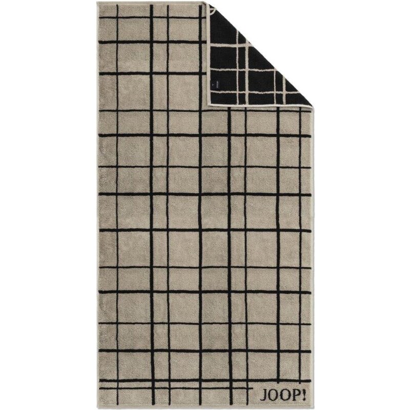 Ručník JOOP! Select Layer, 80 x 150 cm - ebony (černo-béžová)