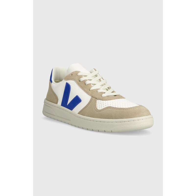 Kožené sneakers boty Veja V-10 béžová barva, VX0503477