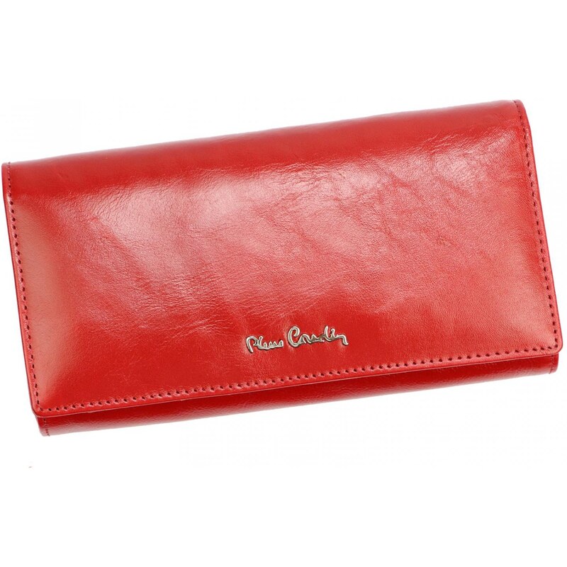 Dámská luxusní kožená peněženka Pierre Cardin Rubeen, červená