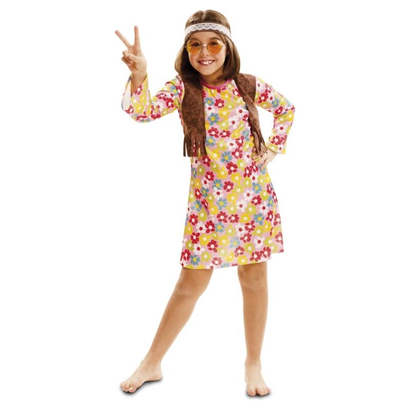 Dětský kostým Hippiesačka Pro věk (roků) 10-12