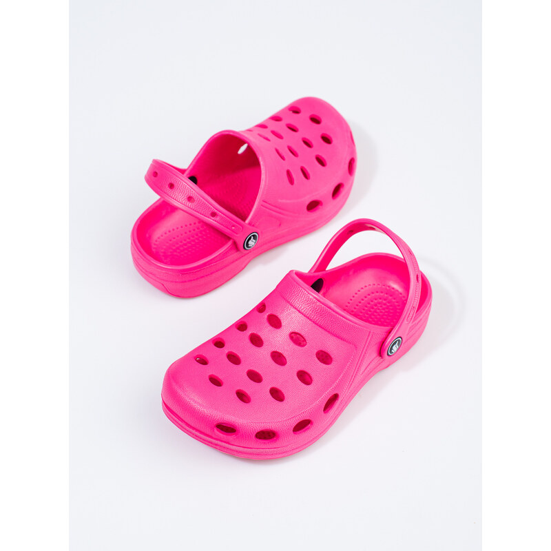 Shelvt girls' slippers pink light