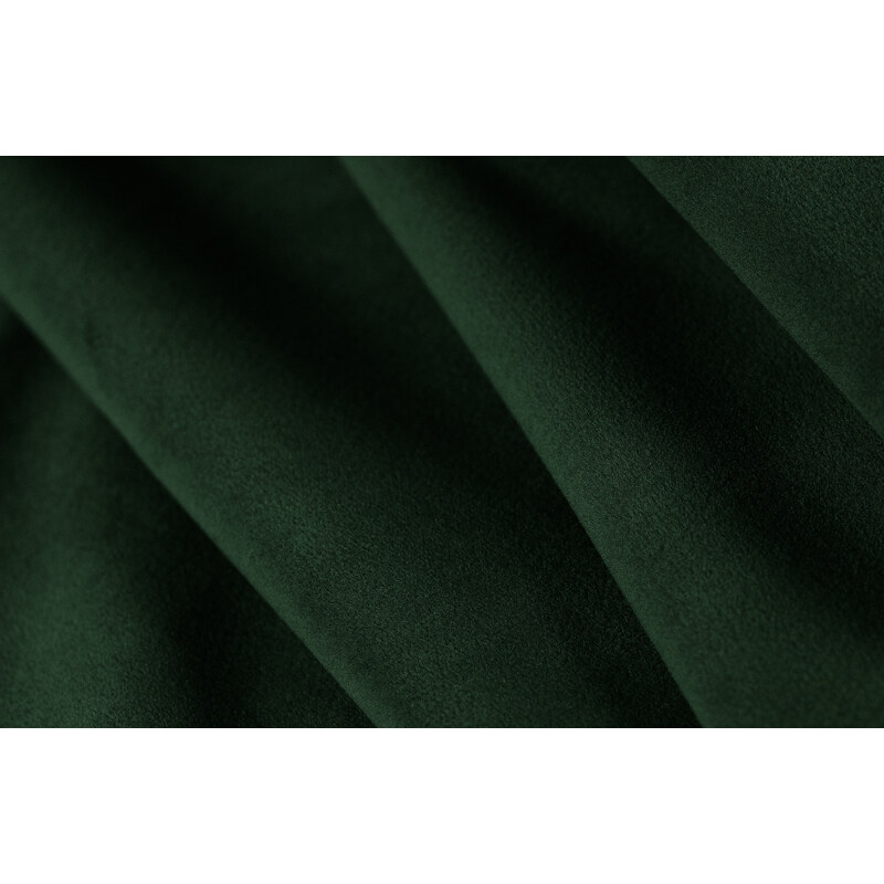 Lahvově zelená sametová třímístná pohovka Cosmopolitan Design Chicago 262 cm, levá