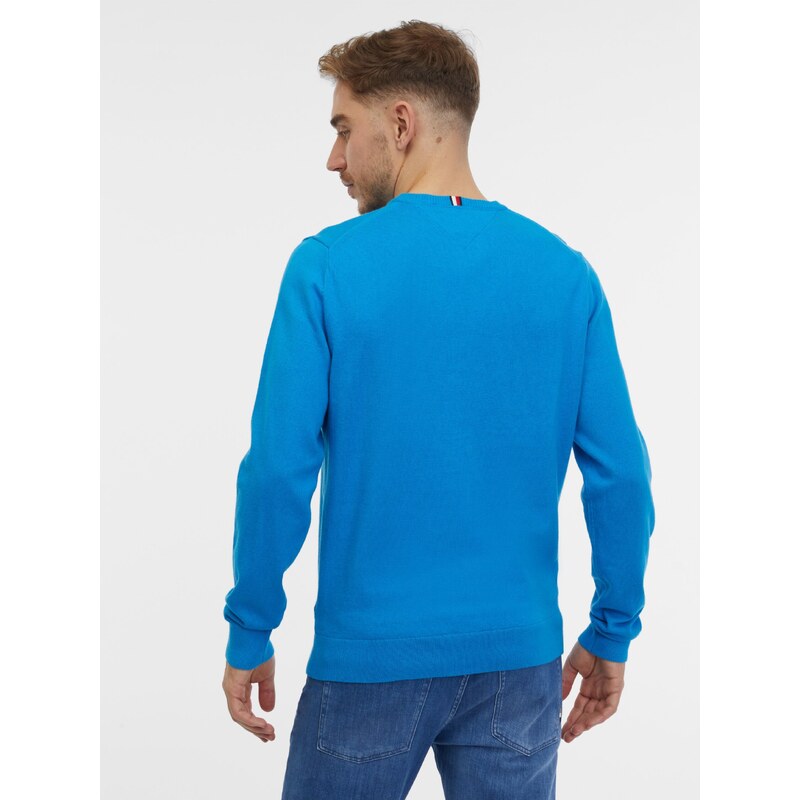 Modrý pánský svetr s příměsí kašmíru Tommy Hilfiger - Pánské