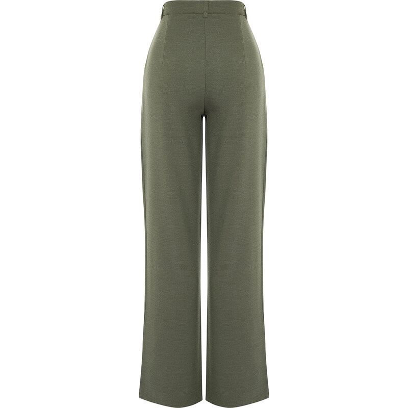 Trendyol Limited Edition Mint Straight Pleated Woven Trousers