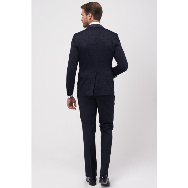 ALTINYILDIZ CLASSICS Men's Slim Fit Slim Fit Patterned Tuxedo Tuxedo.