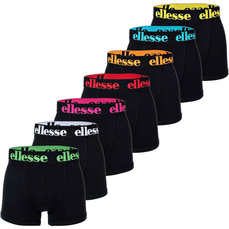 ELLESSE Boxerky modrá / zelená / černá / bílá
