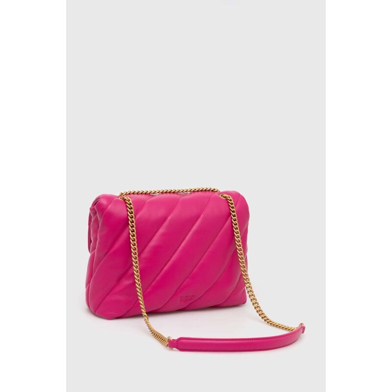 Kožená kabelka Pinko béžová barva, 100037.A0F2