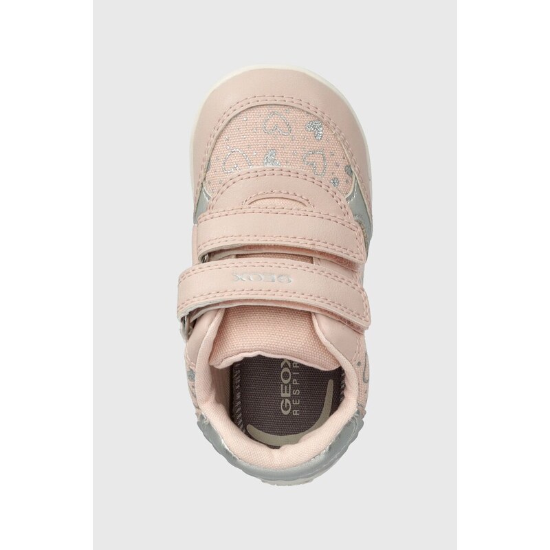 Dětské sneakers boty Geox ELTHAN růžová barva