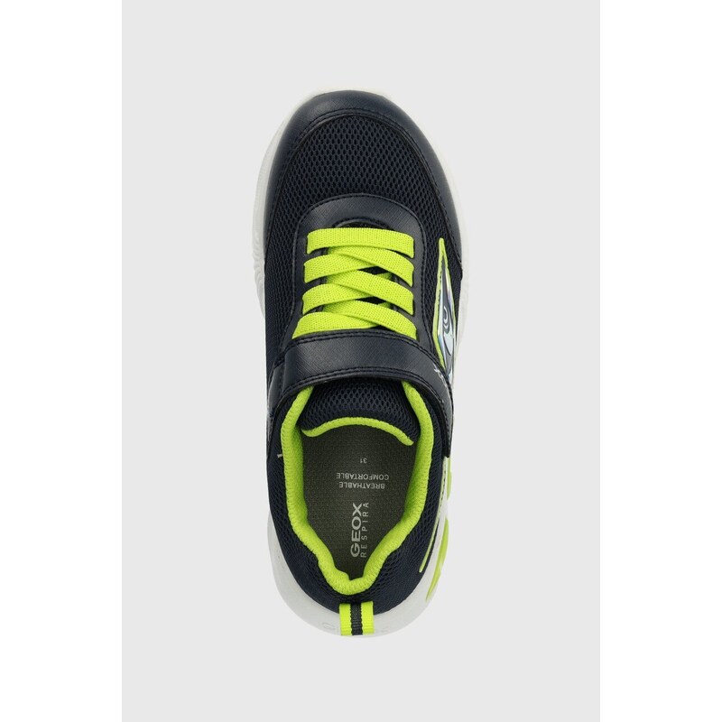 Dětské sneakers boty Geox ASSISTER zelená barva