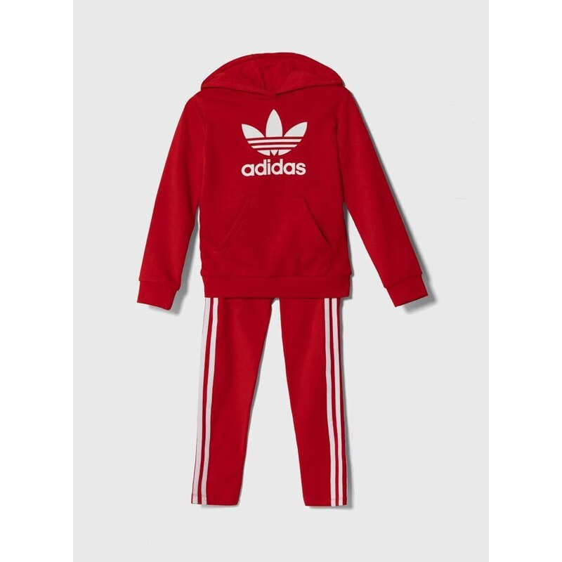 Dětská souprava adidas Originals červená barva