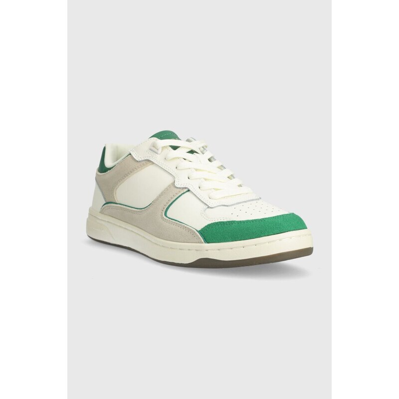 Kožené sneakers boty Pepe Jeans PMS00015 zelená barva, KORE EVOLUTION M