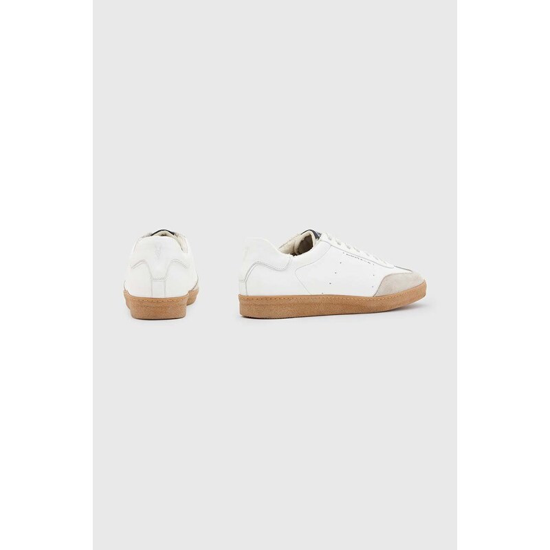 Kožené sneakers boty AllSaints Leo Low Top béžová barva, MF718X