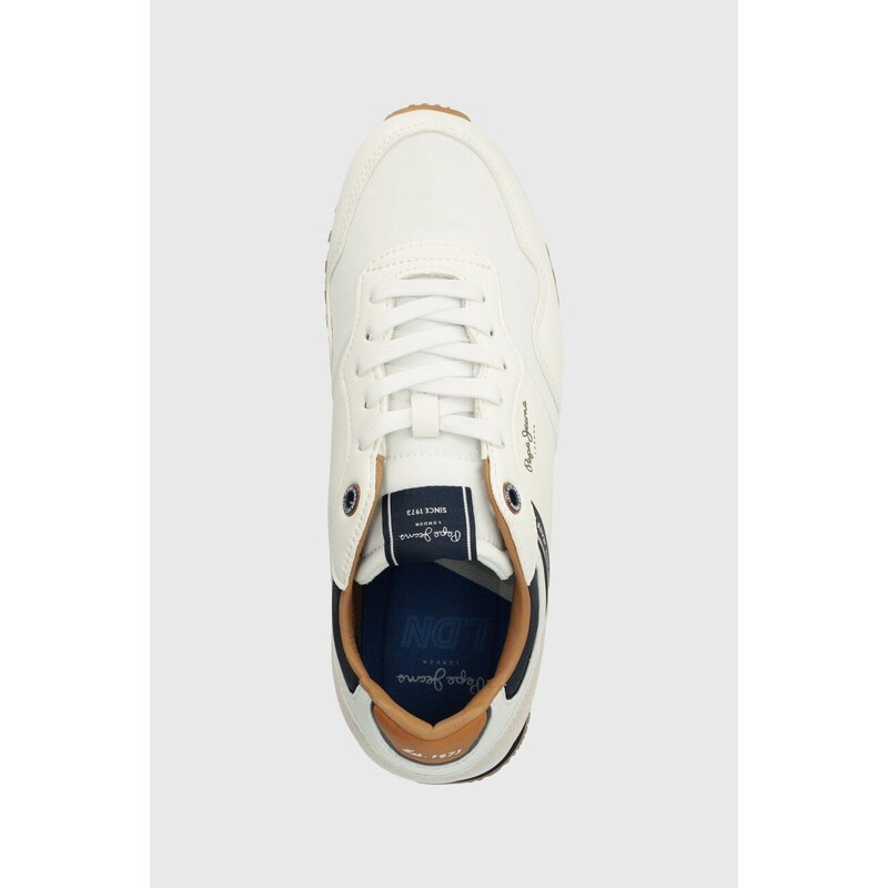 Sneakers boty Pepe Jeans PMS40002 bílá barva, LONDON COURT M