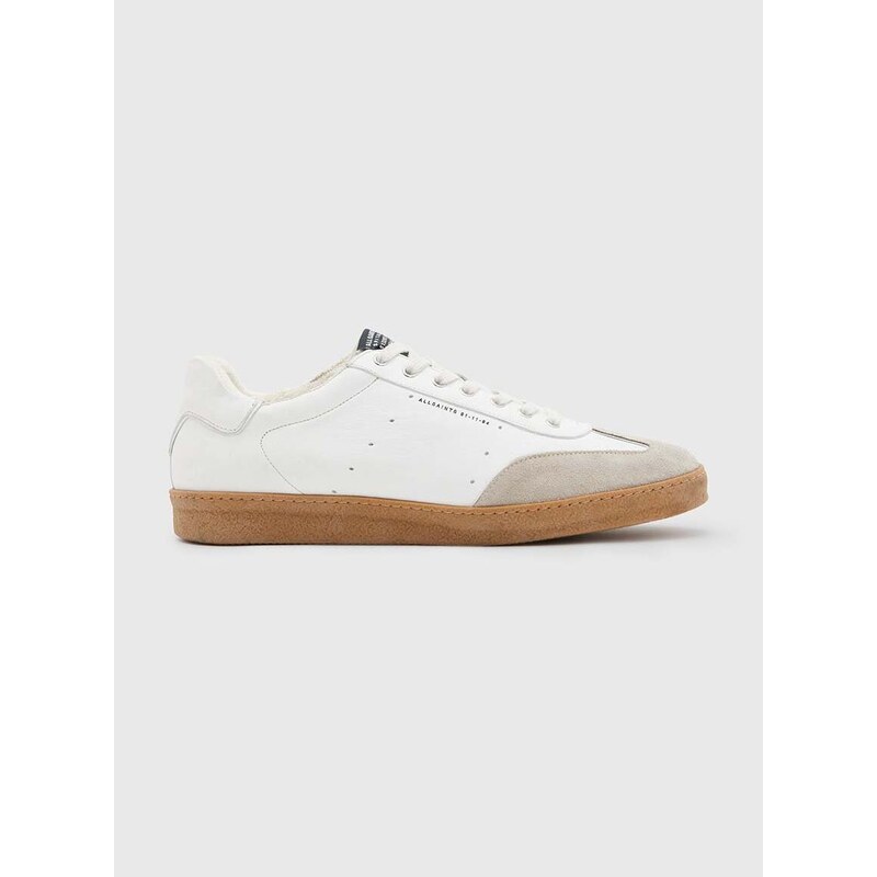 Kožené sneakers boty AllSaints Leo Low Top béžová barva, MF718X