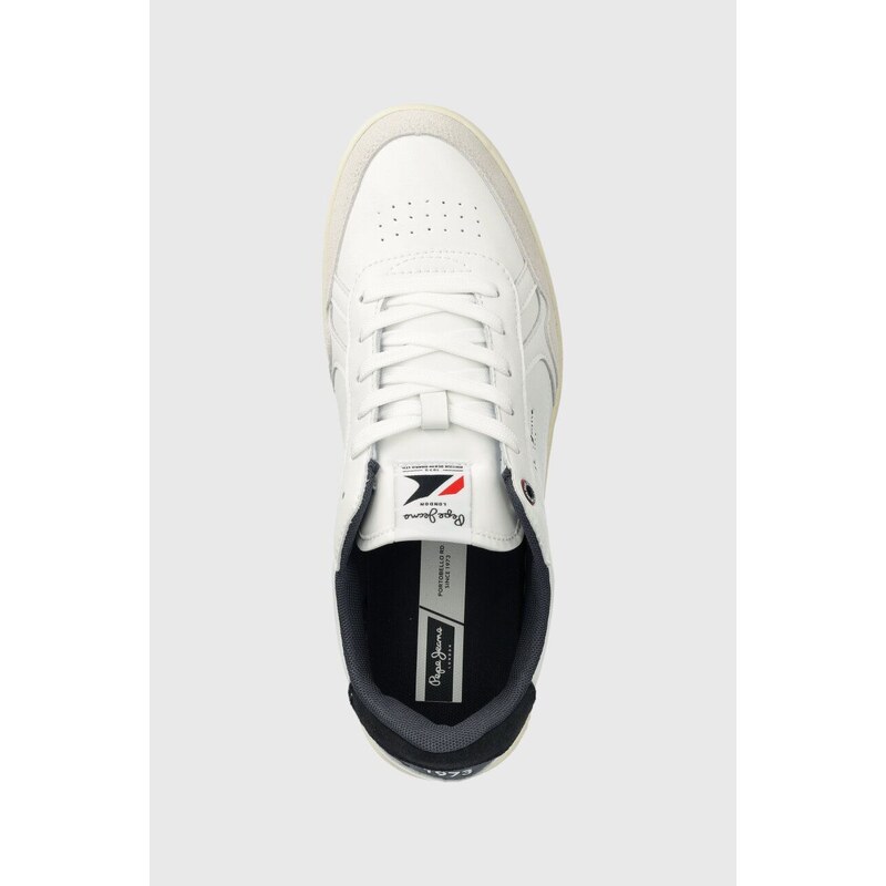 Kožené sneakers boty Pepe Jeans PMS00013 bílá barva, KORE BRIT M