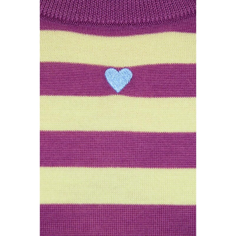 Vlněný svetr MAX&Co. dámský, fialová barva, lehký