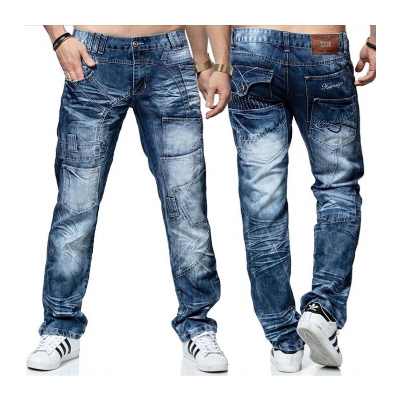 KOSMO LUPO kalhoty pánské KM070 jeans džíny