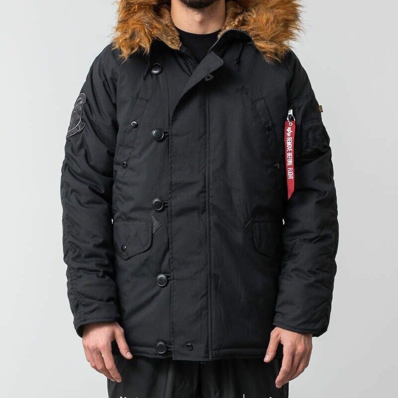 Alpha Industries Inc. Pánská zimní bunda Alpha Industries Explorer Jacket Black