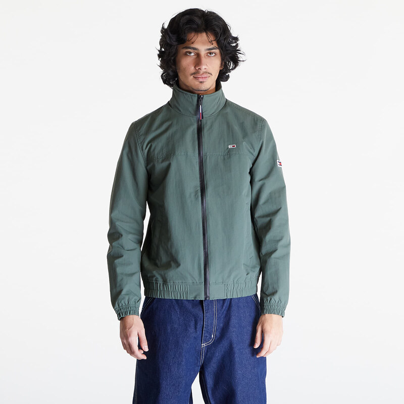 Tommy Hilfiger Pánská větrovka Tommy Jeans Essential Casual Bomber Jacket Avalon Green