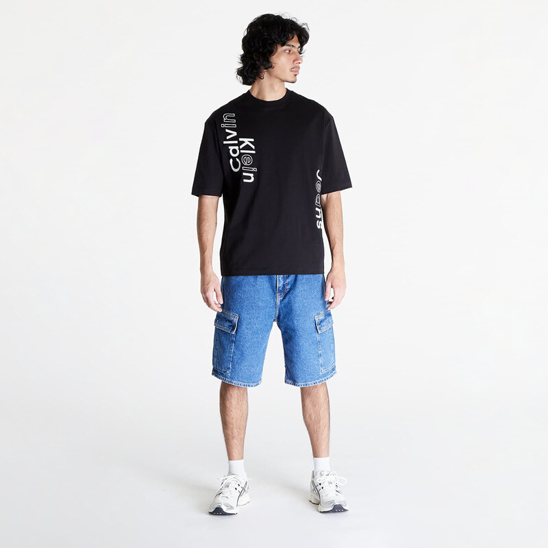 Pánské tričko Calvin Klein Jeans Blocking Graphic Short Sleeve Tee Black